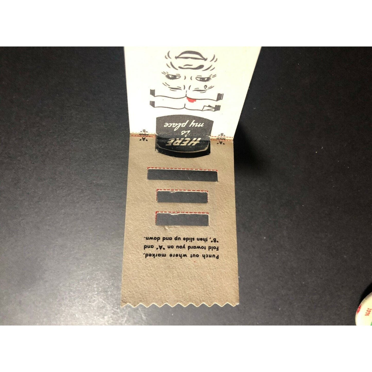 Vintage 1940's-50's Old Nick Candy Bar / Bit-O-Honey Bookmark