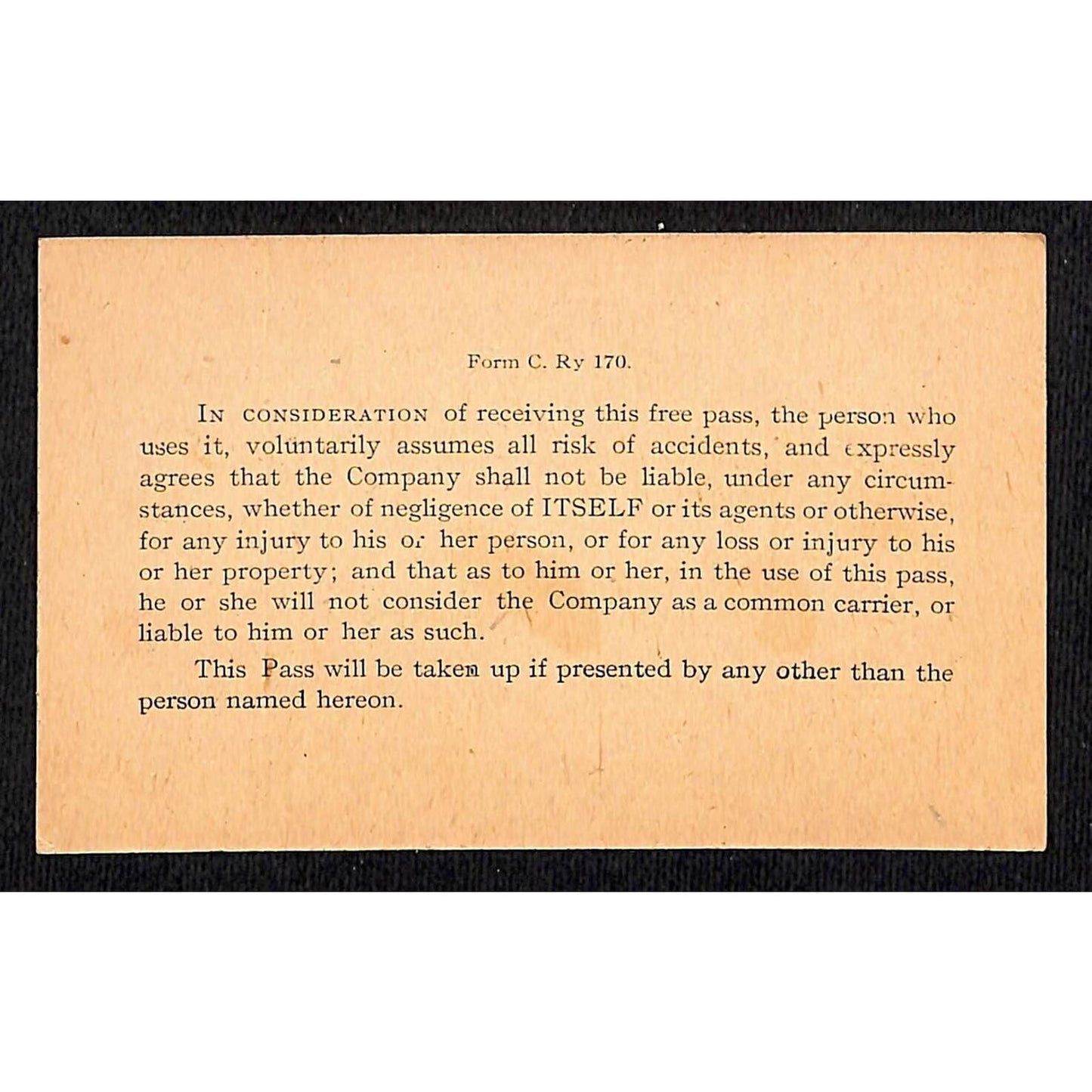 Berkshire Street Railway (1902-1941) NOS 30-Ride Pass / Ticket #9857 Scarce