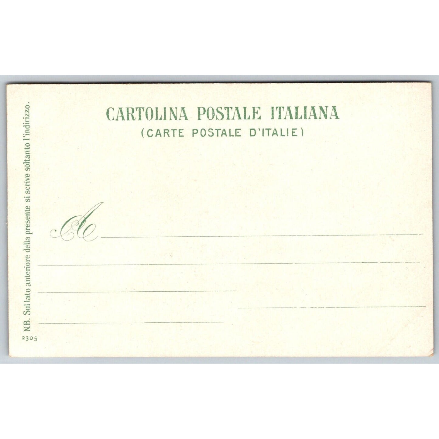 Italian Postcard Sorrento "Prayer in the Desert" 1901-1907 NP VGC