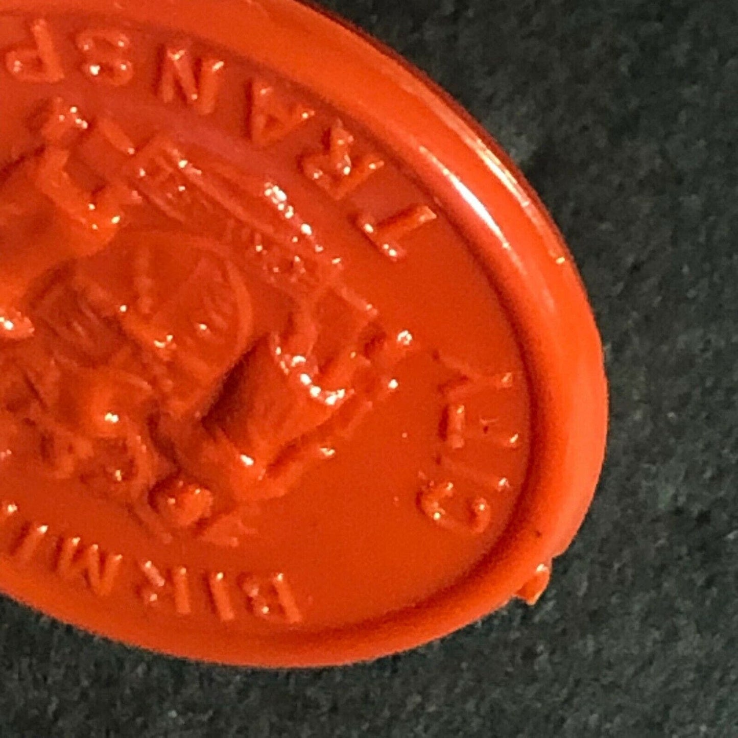 Birmingham City Transport England Plastic Token Red / Orange? 1D 22mm c50's-60's