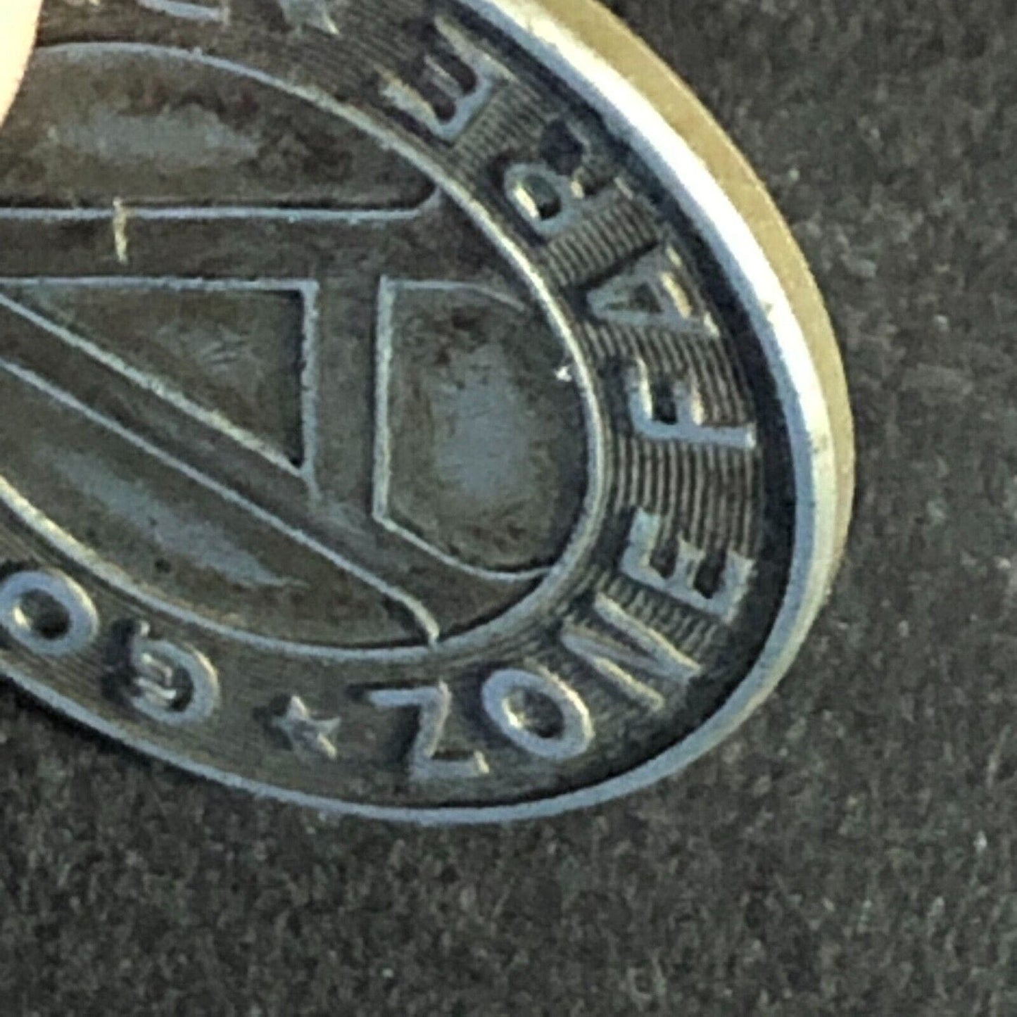Auch Inter-Borough Transit Co (Conshohocken PA) WM G/F One Zone Fare Token 19mm