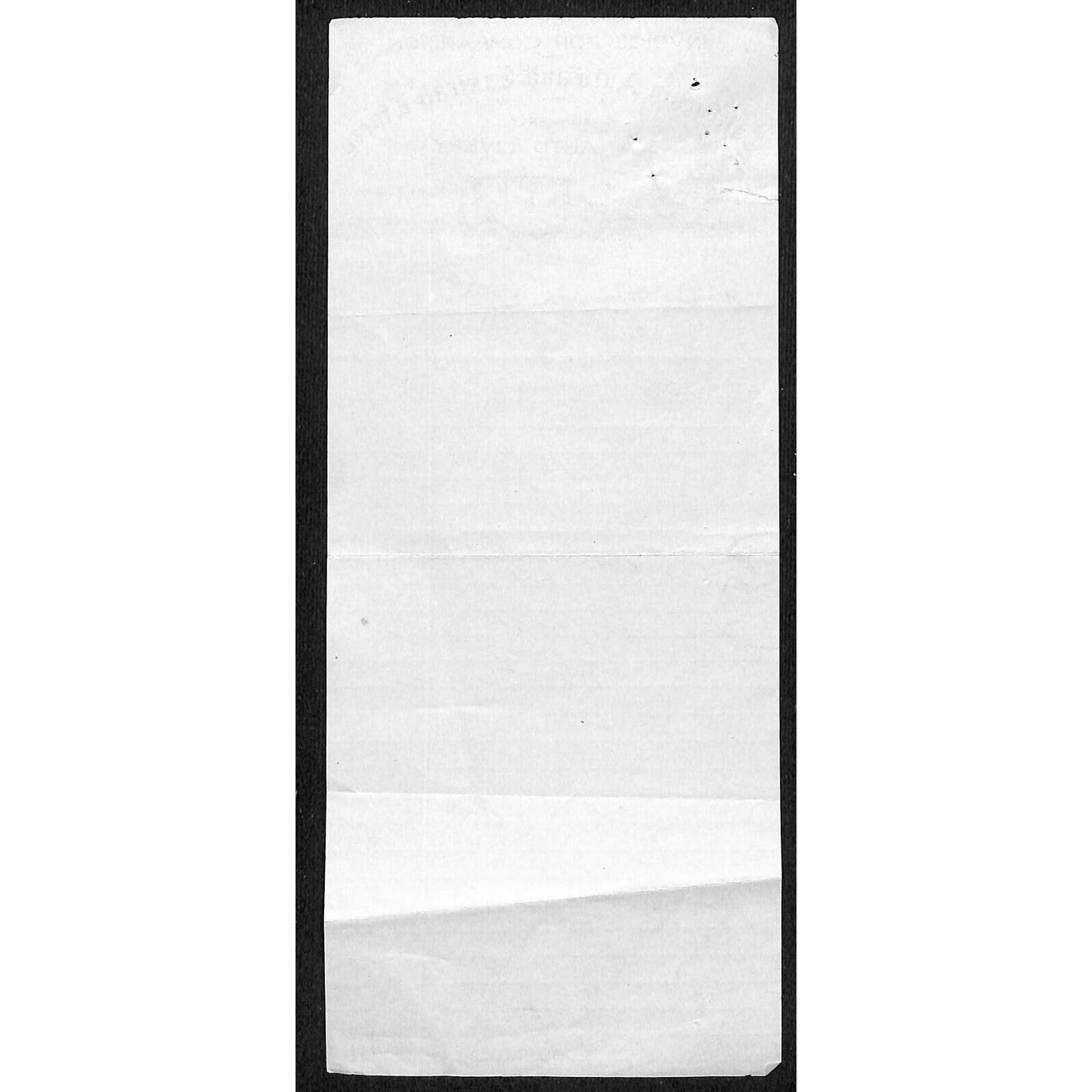 California Auto and Taxicab Livery 1918 Billhead Letterhead - R.A. Rowan