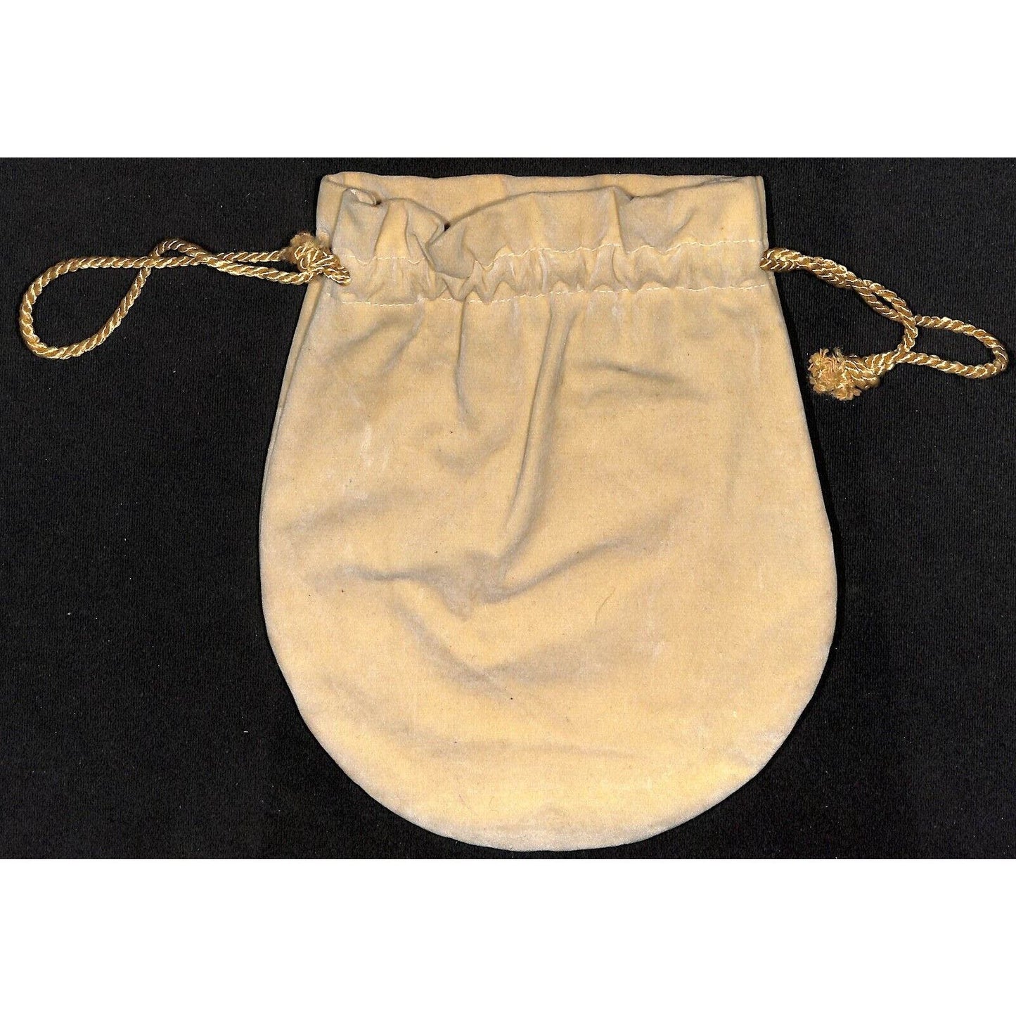 Sturdy Synthetic Velvet Coin Bag With Drawstring VGC