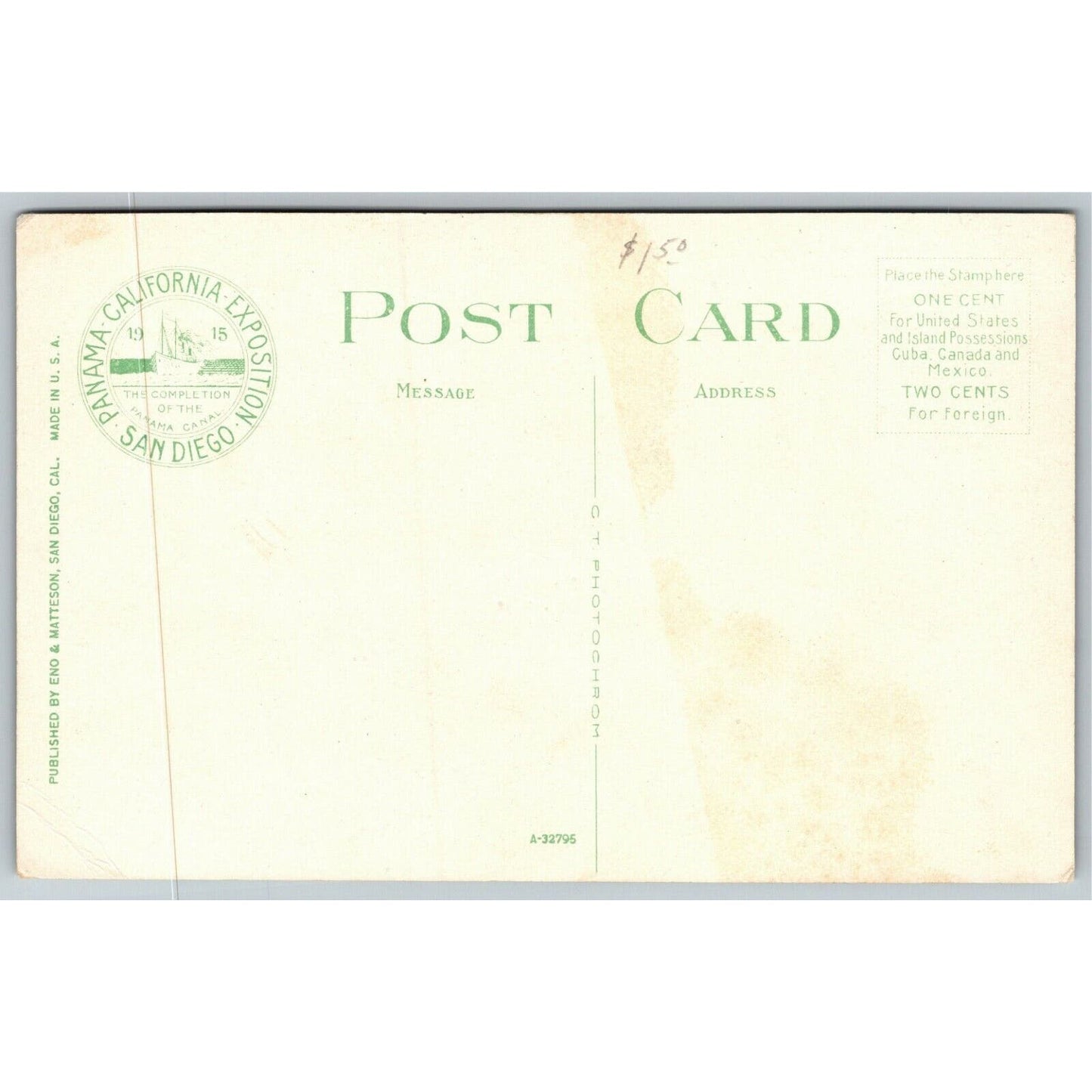 Vintage c1915 PPC Postcard "A Glimpse of Ramona's Home, San Diego"