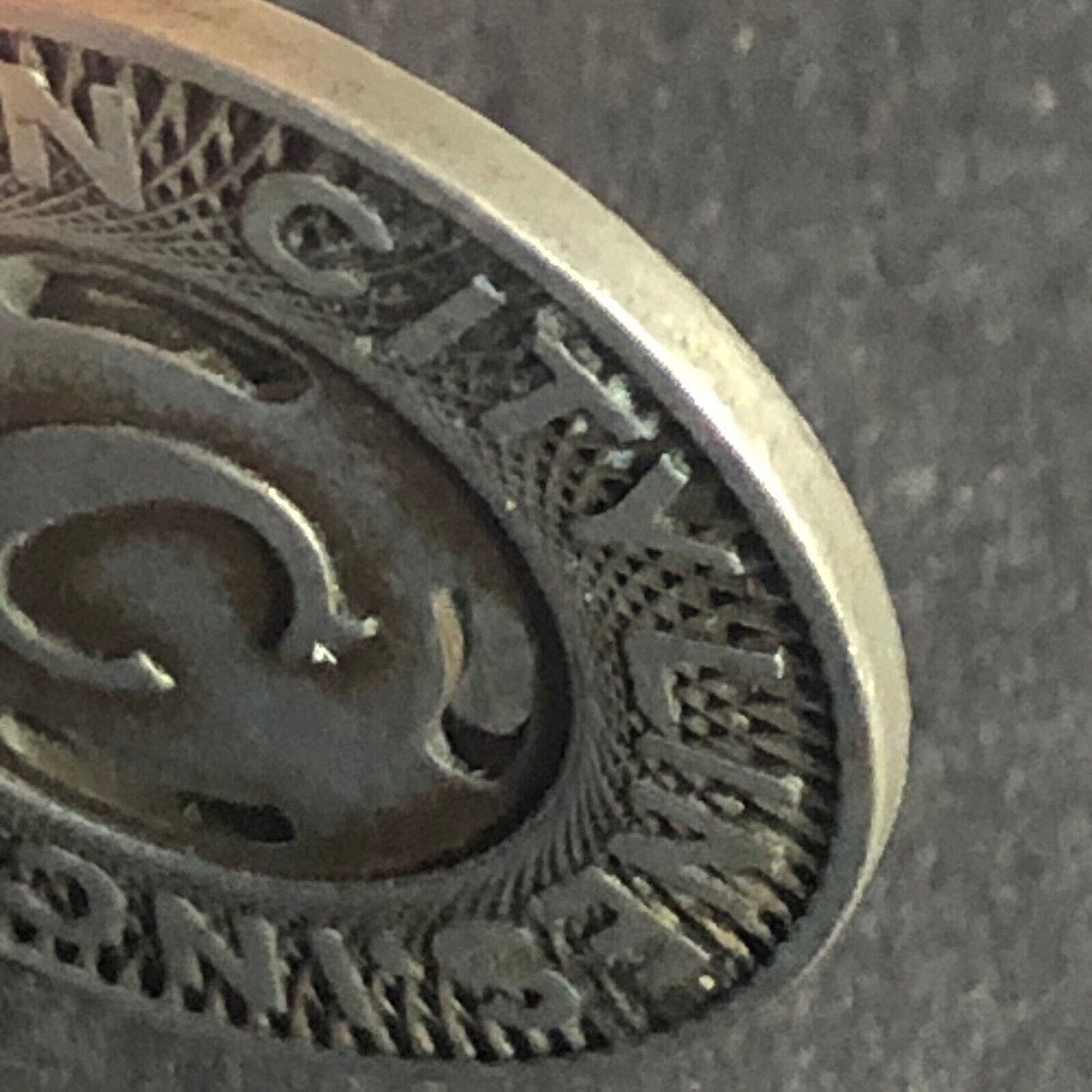 Canton City Lines Inc. "C" G/F One Fare Brass Transit Token - 22.7mm