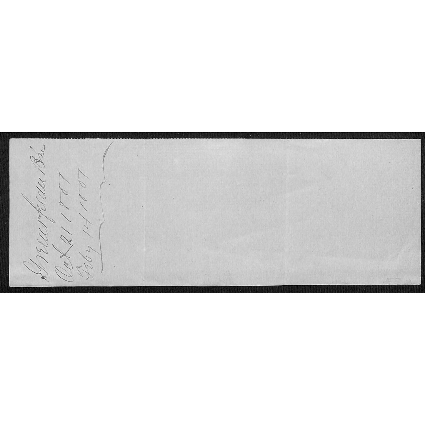 1881 Creensfelder Bros. St. Louis Bank Check - Scarce