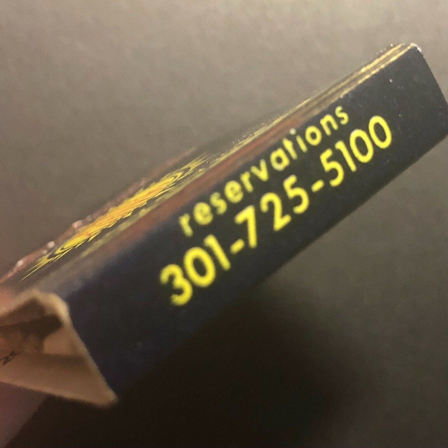 1970's Full Matchbook - "Colony 7 Motor Inn" Schrafft's Baltimore Washington Pky