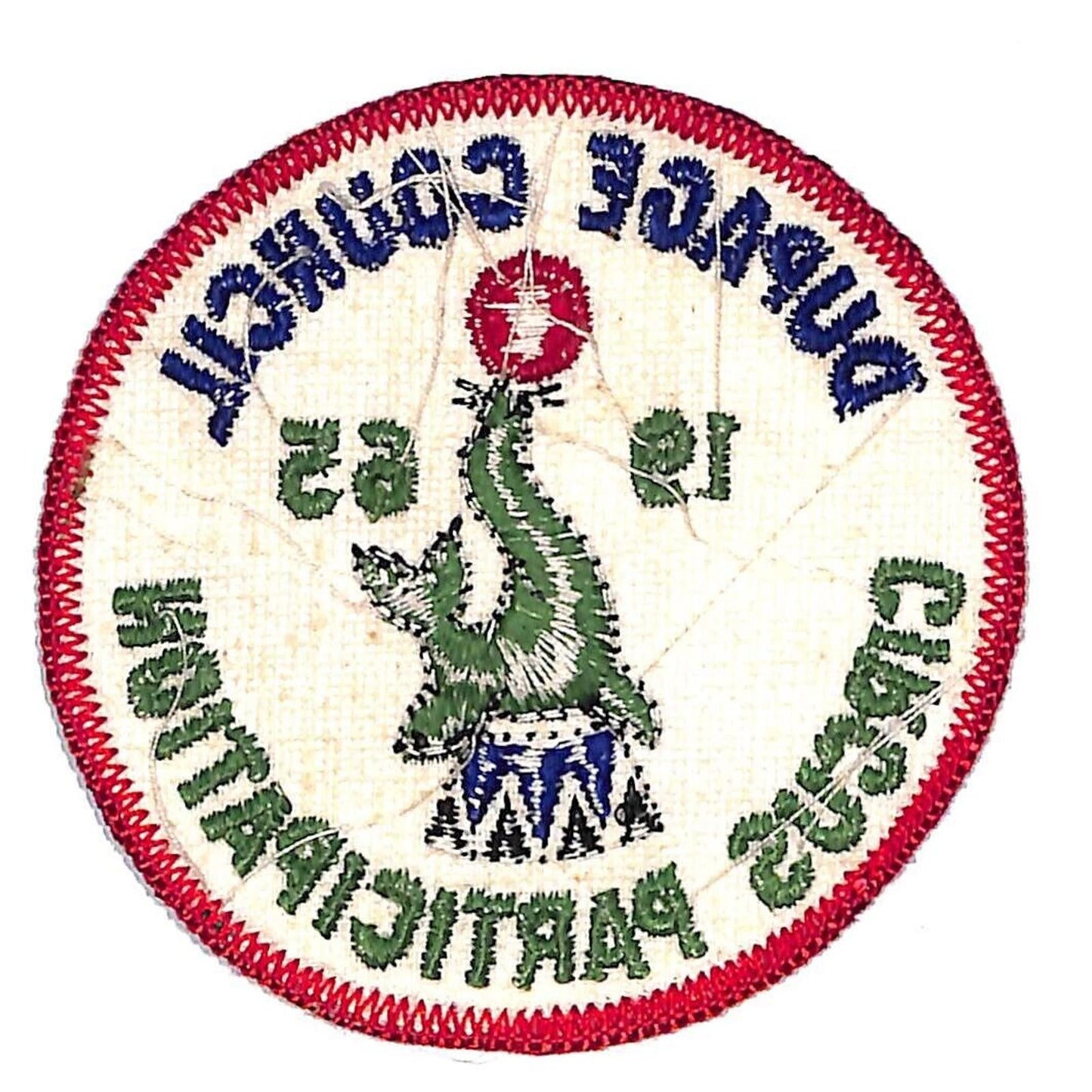 BSA Patch Du Page Council 1965 Circus Participation Trained Seal - Scarce