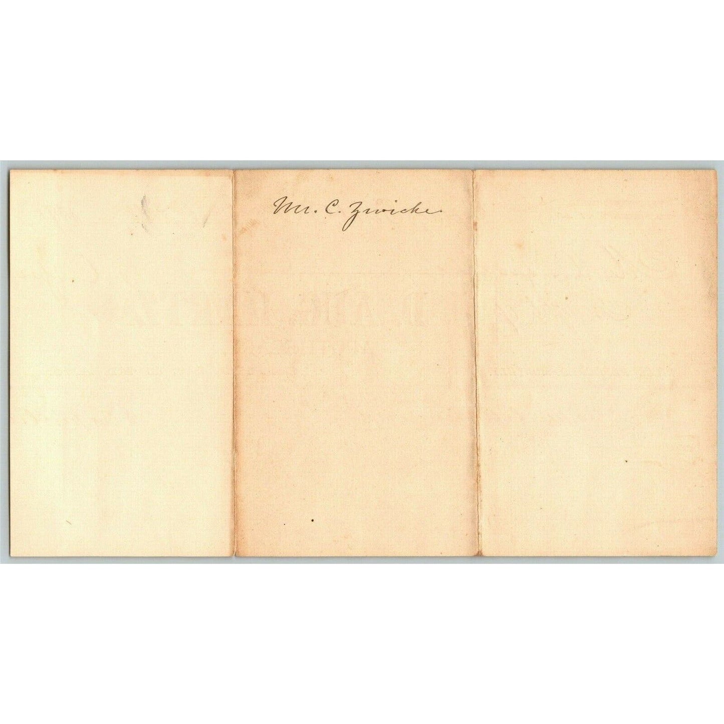Collage Point, L.I. NY Billhead Letterhead 1891 J.D. Aug. Hartz - Apothecary
