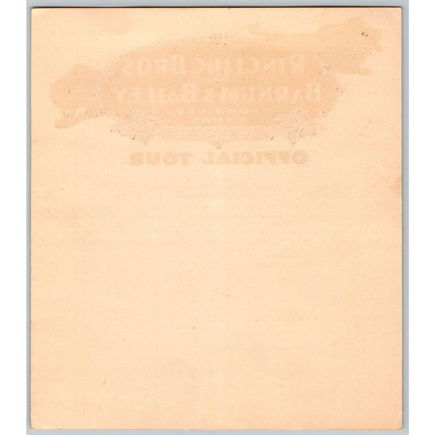 1947 Ringling Bros Barnum Bailey Circus Route Card Philadelphia Washington