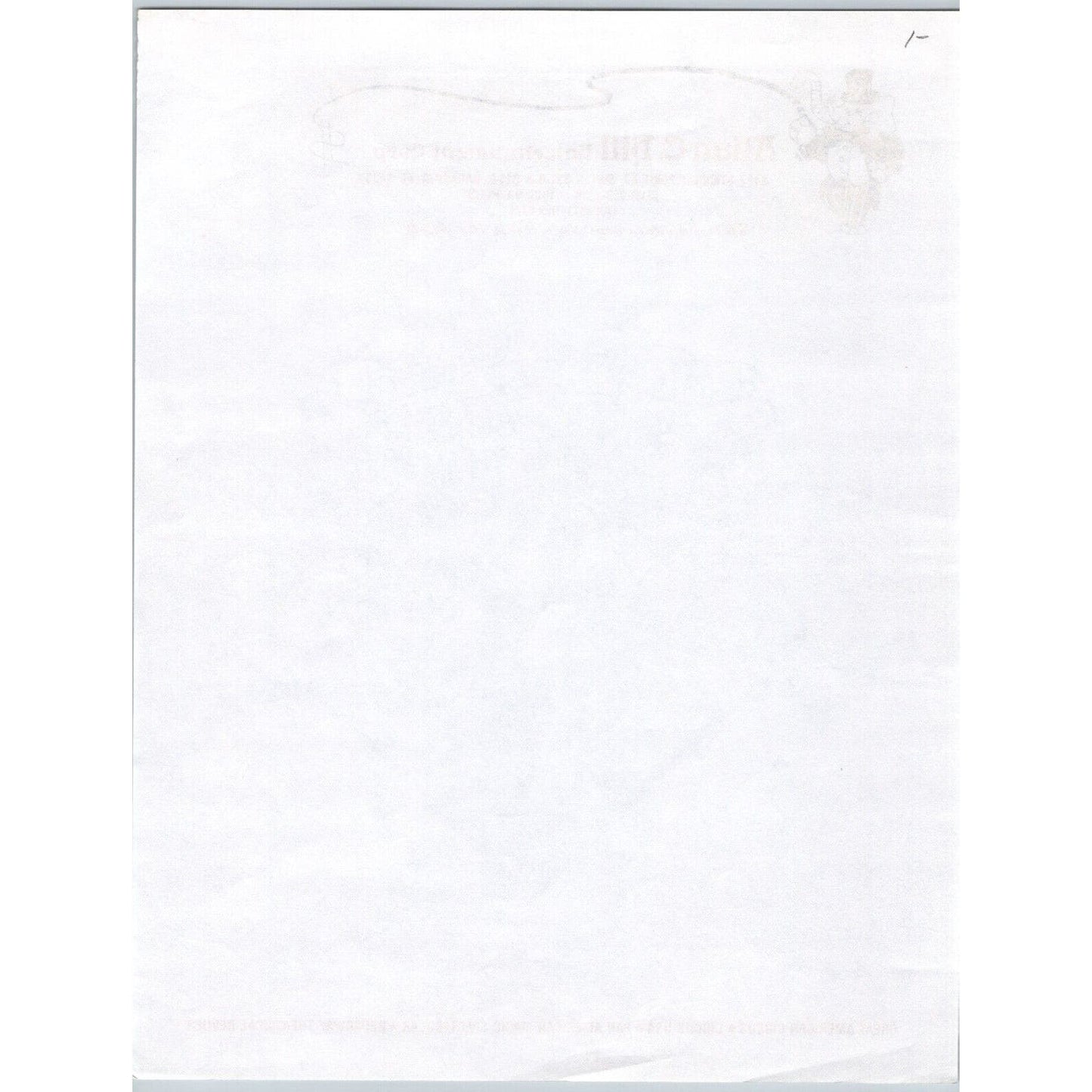 Alan C. Hill Entertainment Corp. Circus Letterhead c1986-93 Sarasota Scarce