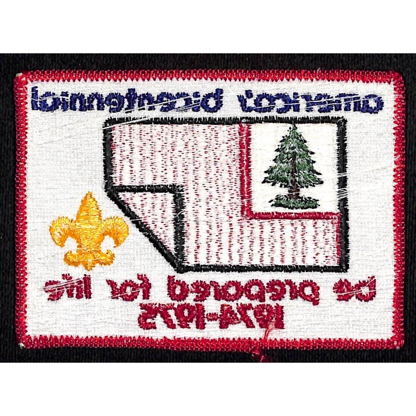 BSA Patch America's Bicentennial Be Prepared Tree Flag 1974-75 Boy Scouts NOS