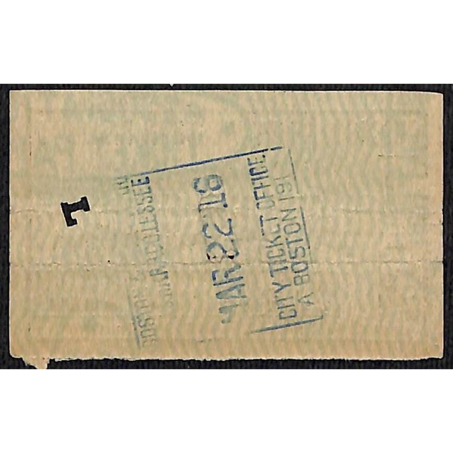 1916 Chicago Great Western Railroad Ticket w/ Boston Stamp #486