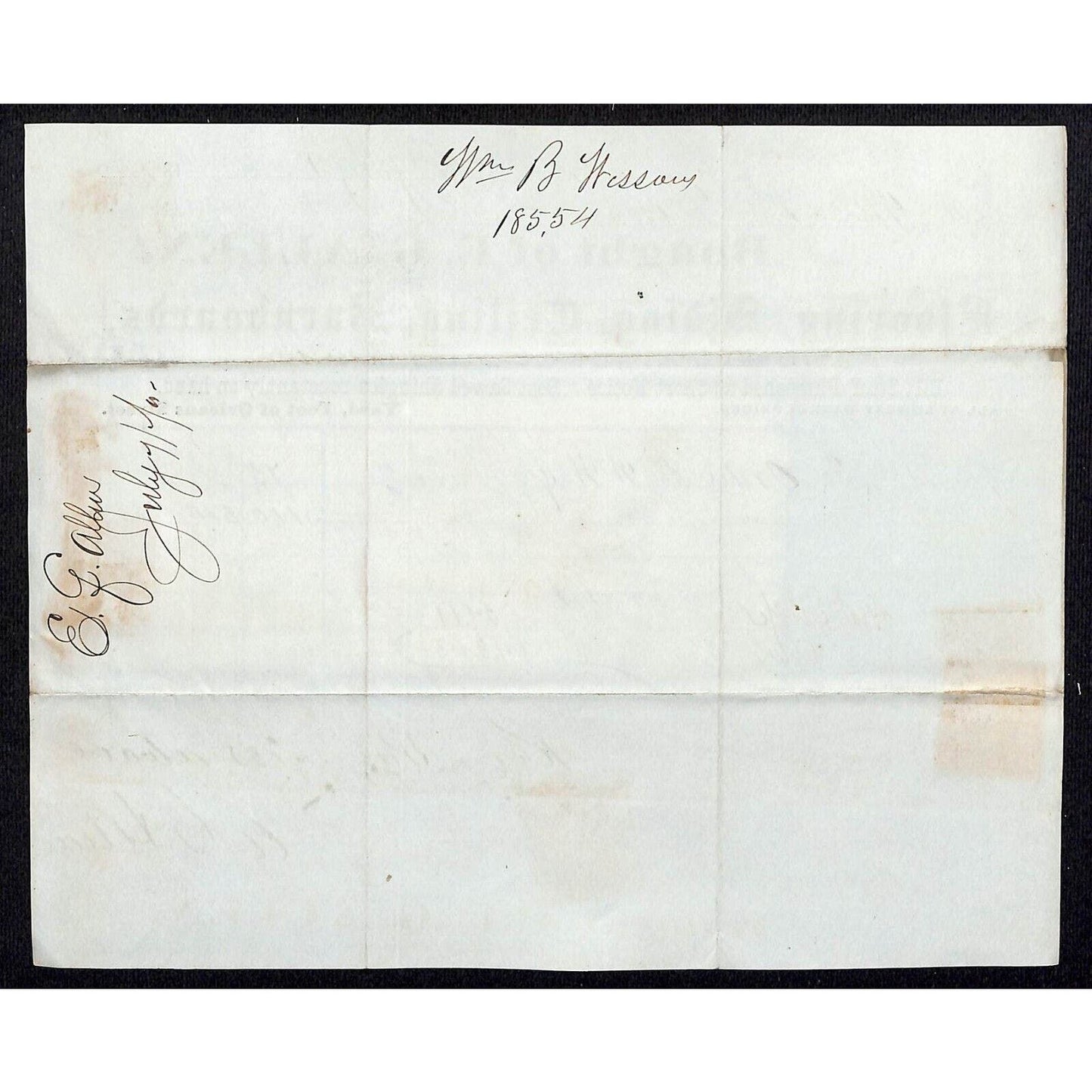 Detroit Letterhead E.G. Allen Flooring Siding Barnboards 1870 w/ 3 Rev Stamps
