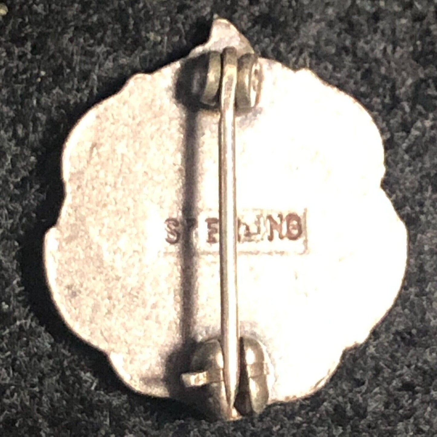 Vintage Junior Classical League JCL Lapel Pinback w/ Torch - Sterling