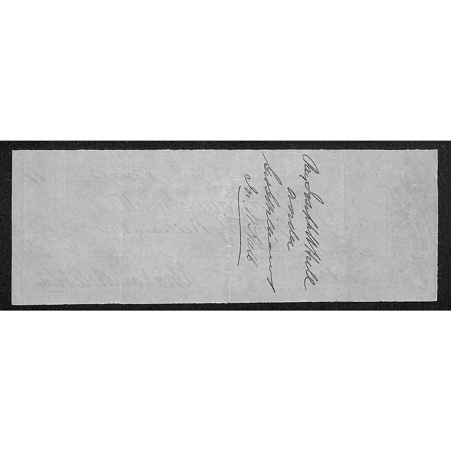 "Nassau Bank" 1854 Bank Check (New York) $14.60 Scarce