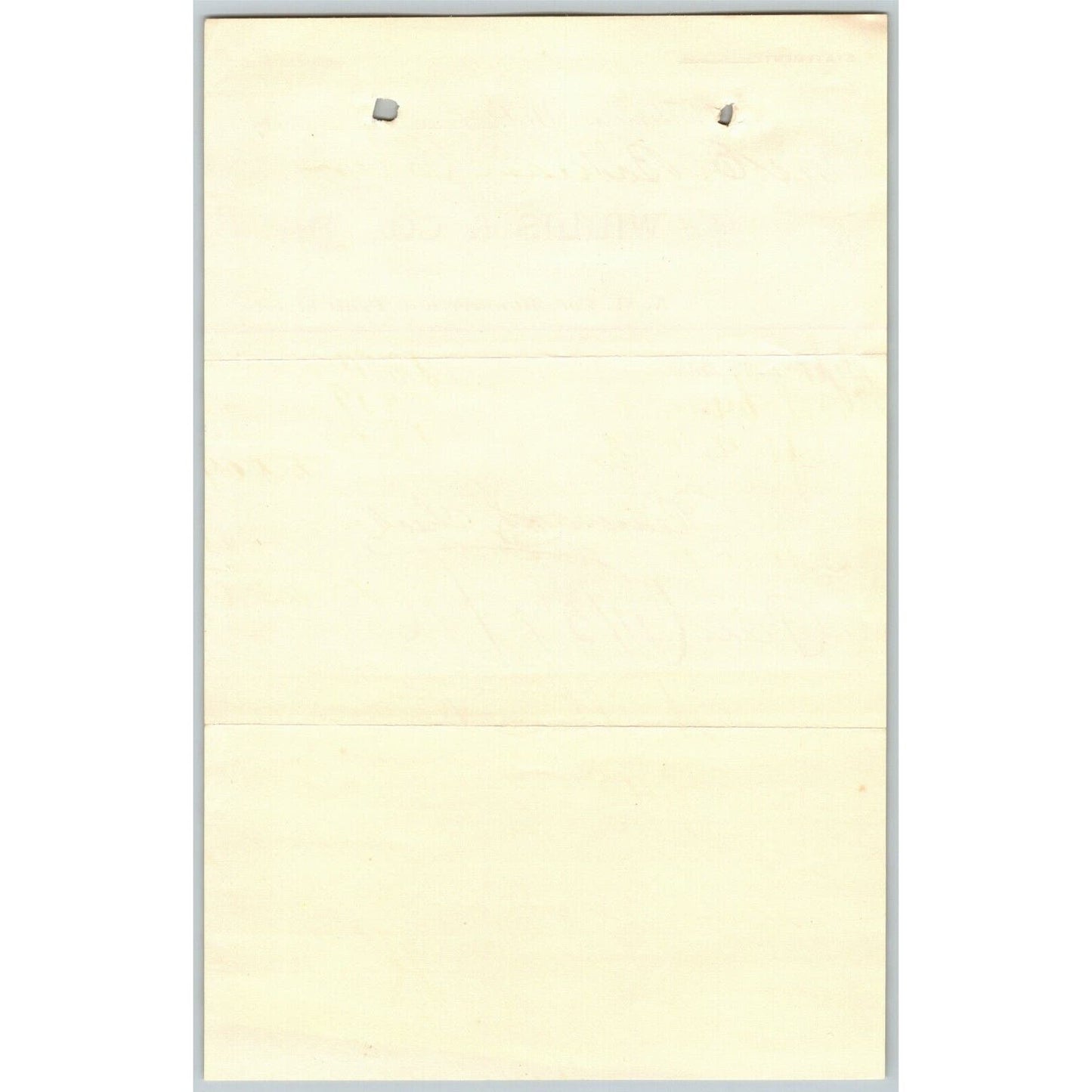 1896 Letterhead Billhead Willis & Co. Tobacco Cigars Baltimore Ephraim Baker*