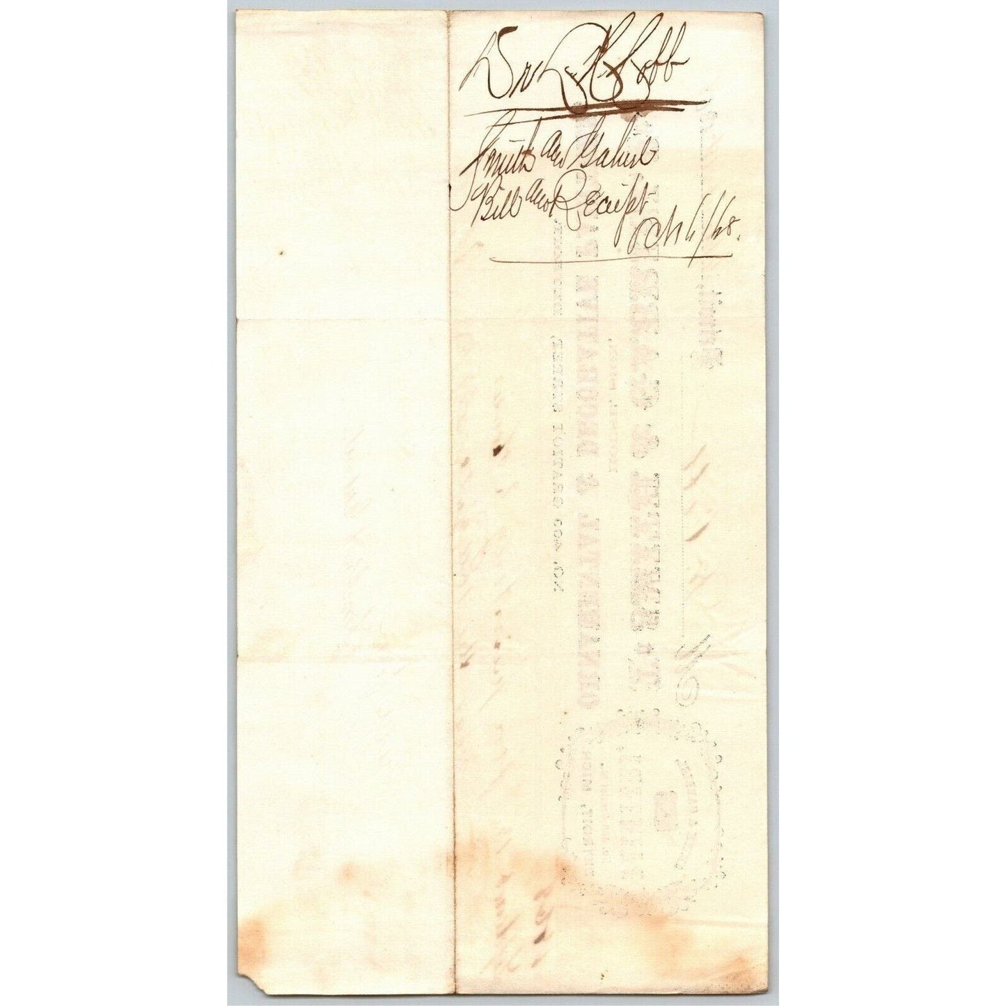 Detroit Letterhead - Smith & Gabriel Ornamental & Decorative Painters 1868