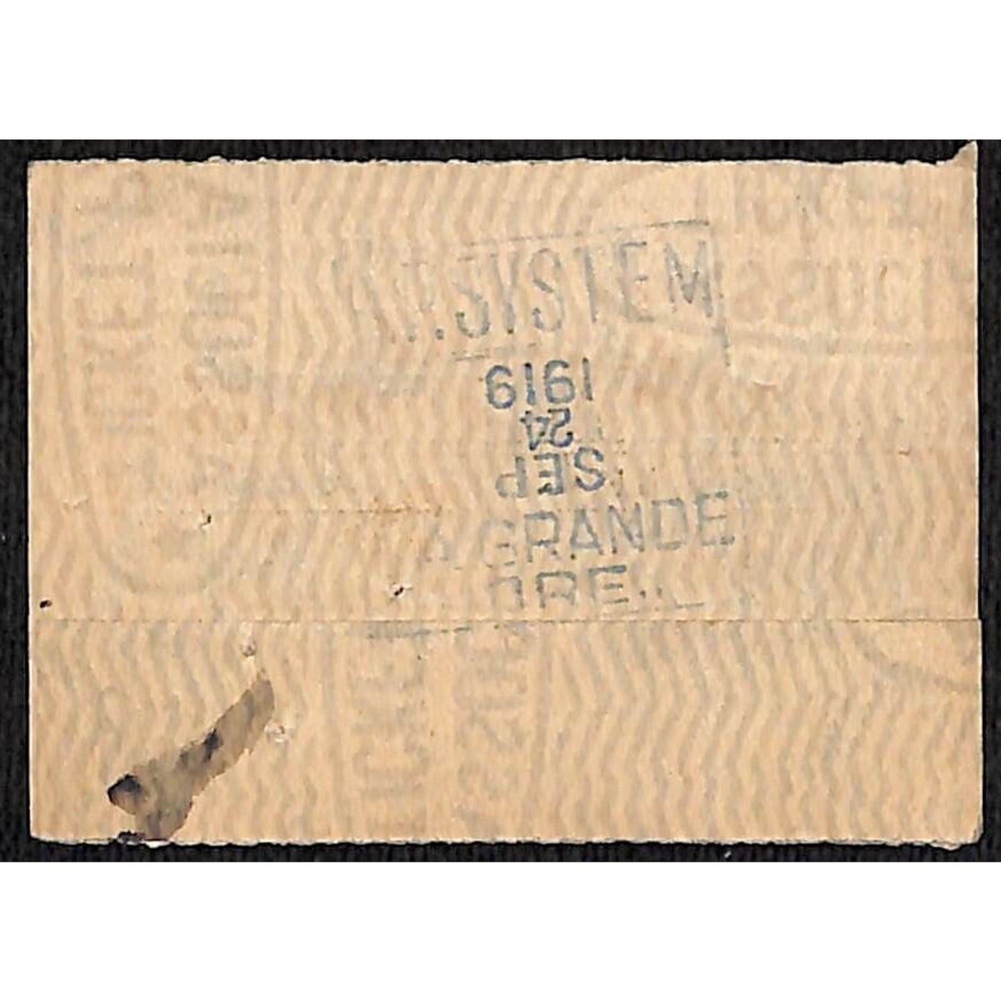 1919 Union Pacific System - Railroad Ticket C&NW RR / St. Paul Chicago #21017
