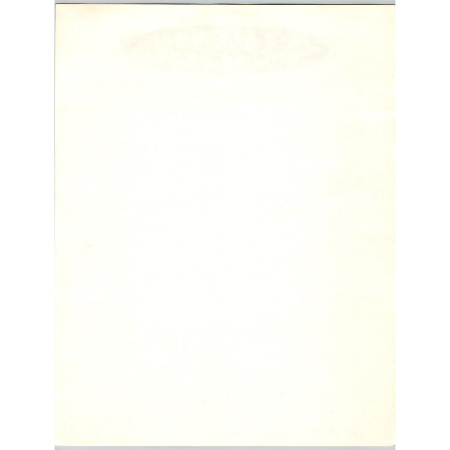 Circus Unique Circus Letterhead Hall & Christ Museum c1980's Gibsonton, FL