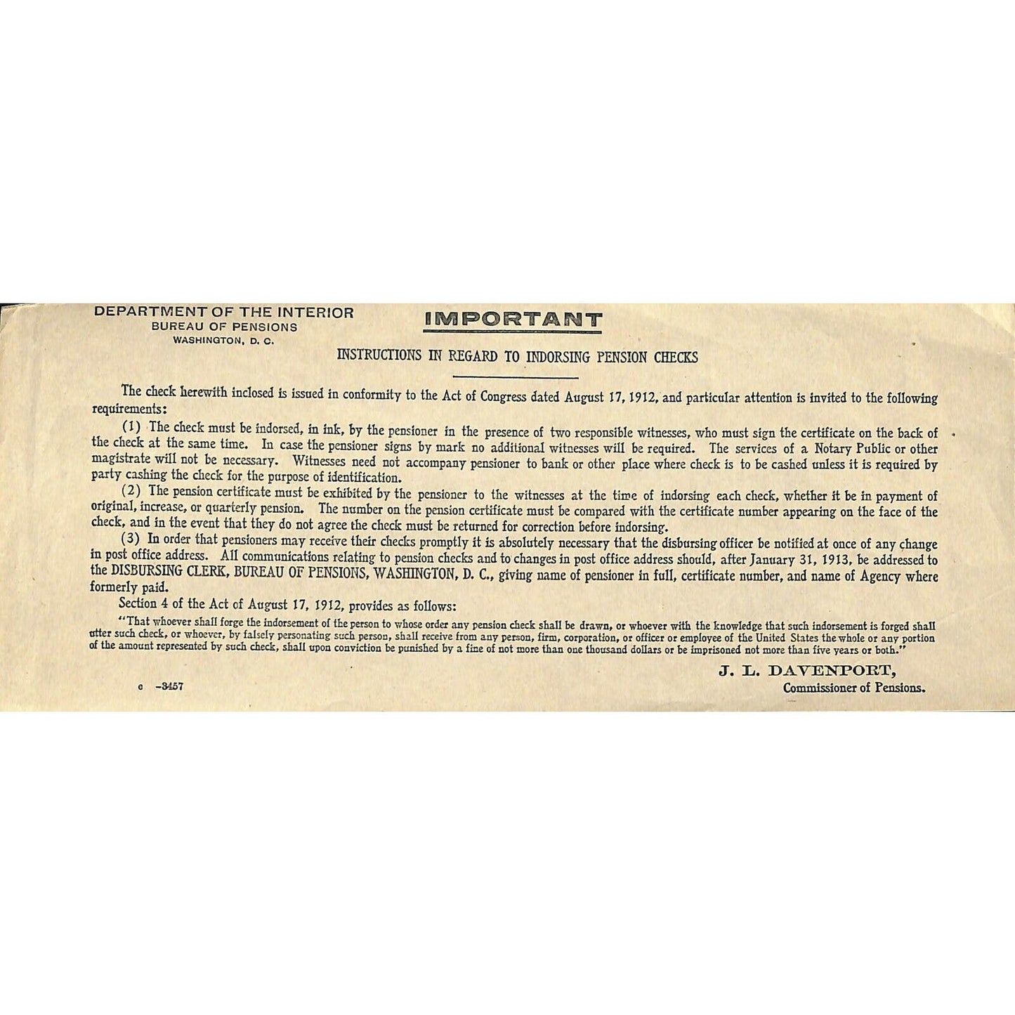 1891 Junction City, KS Document / Title Abstract - 1861 Reference to Lincoln