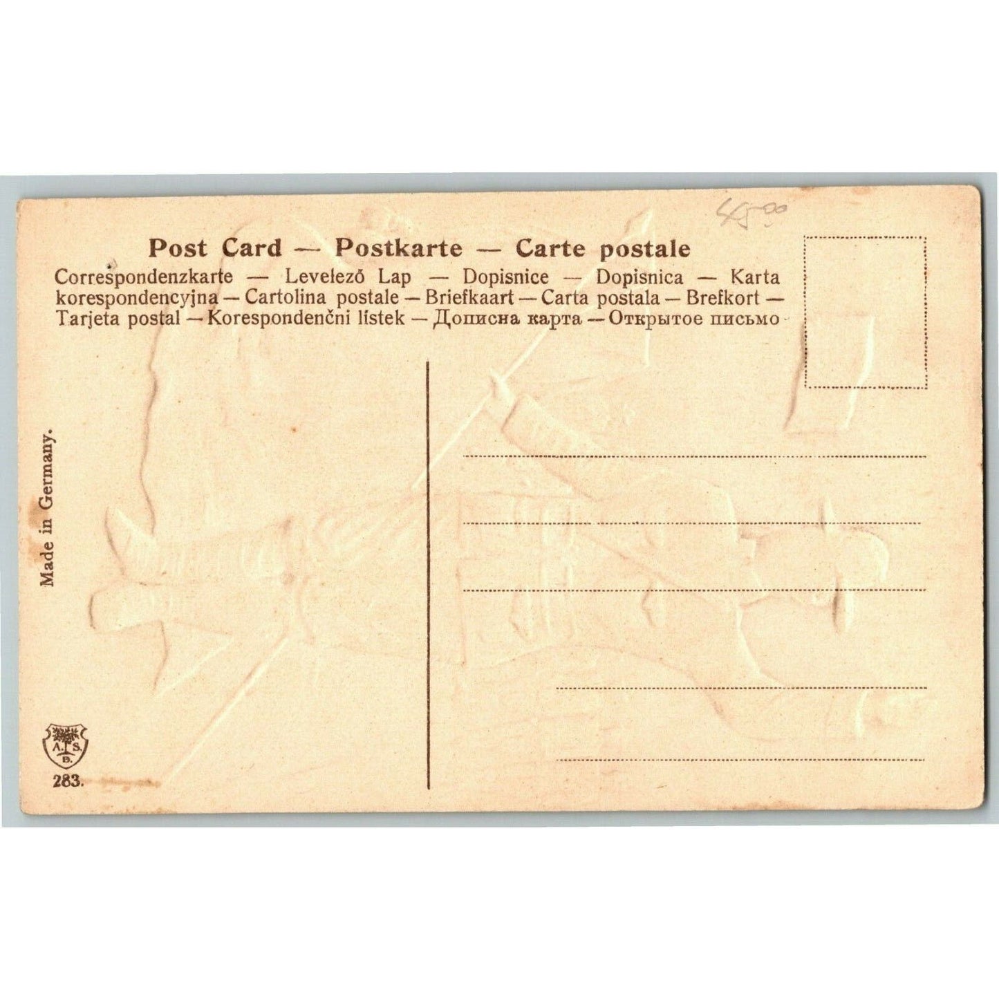 Vintage Postcard "As a Young Man Volunteered" American Flags Scout Pledges