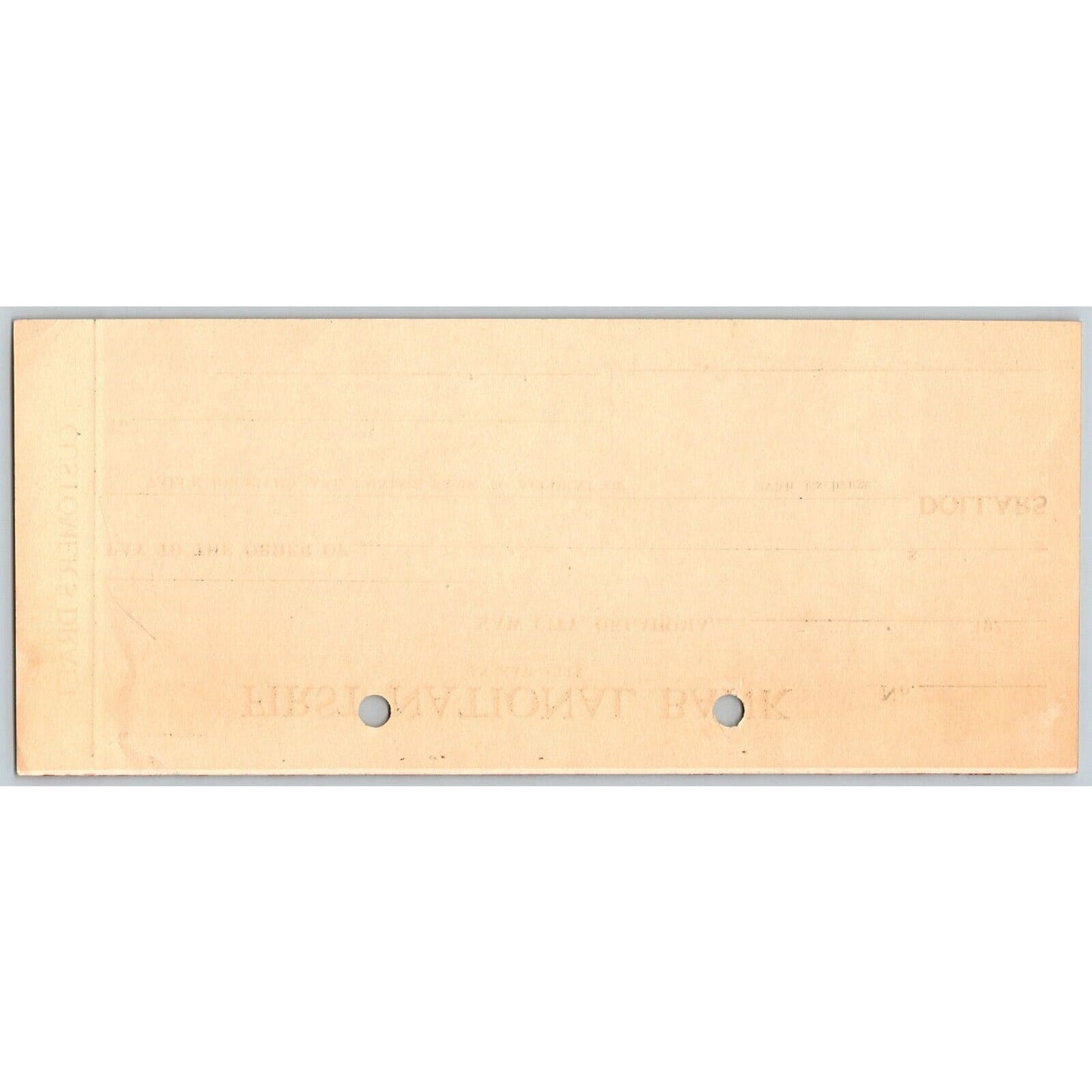 Kaw City, Oklahoma 1936 FNB Bank Check - VGC