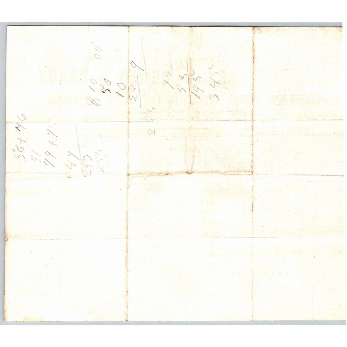 Detroit Letterhead Dewey & Brady "Trunks and Boxes of All Kinds" 1867