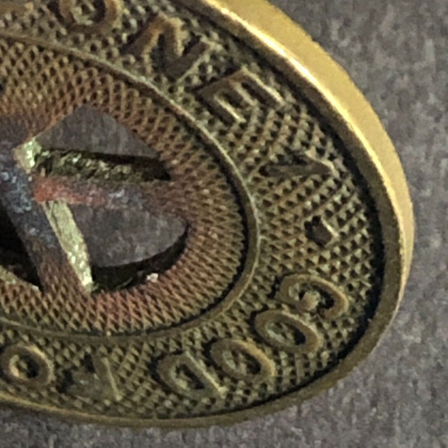 C.T.C Kingsport, TENN G/F One Fare Zone 1 -- "Hanging K" Token 23mm Scarce