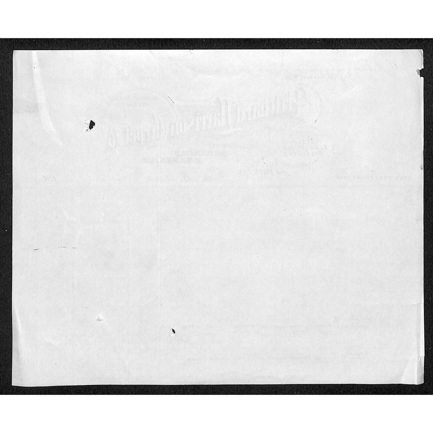 Butte, MT Pritchard-Harrison Carpet Co. 1909 Billhead Curtains Draperies