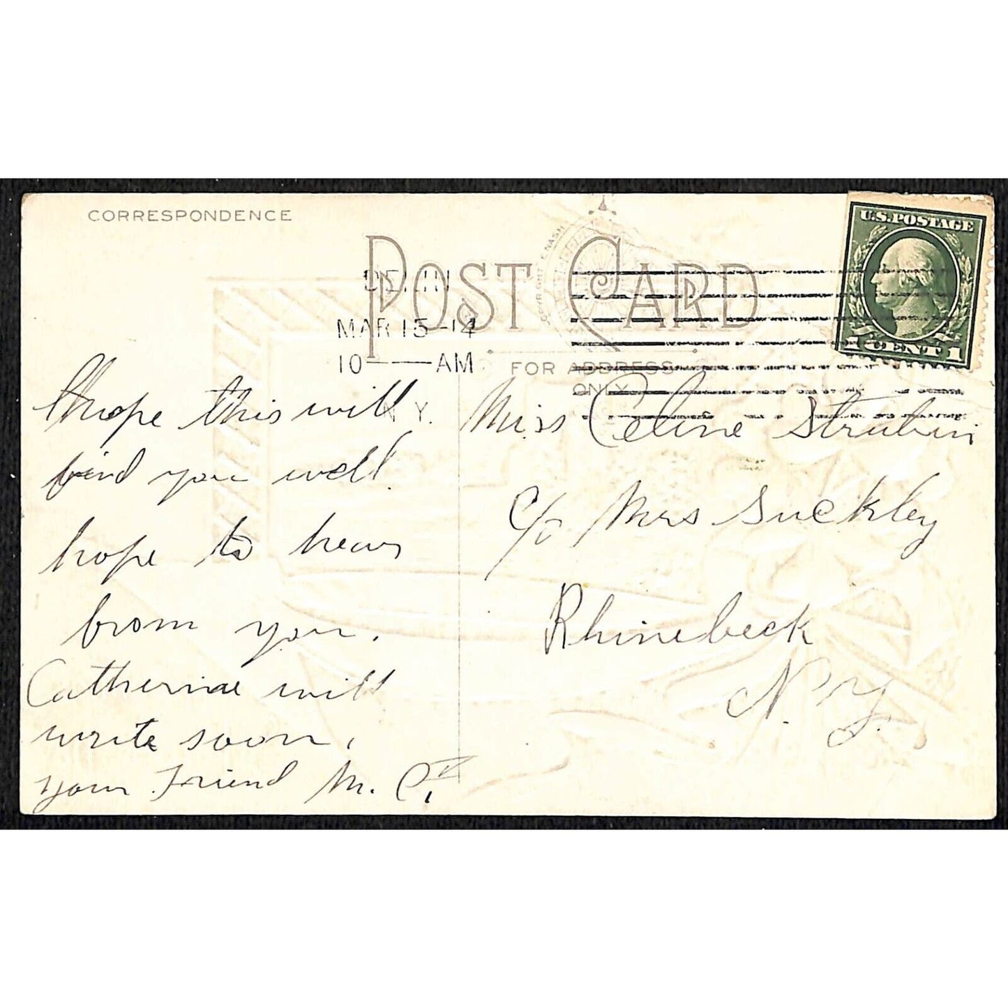 St. Patrick's Day Postcard Ross Castle, Killarney Gilt Embossed PM c1914