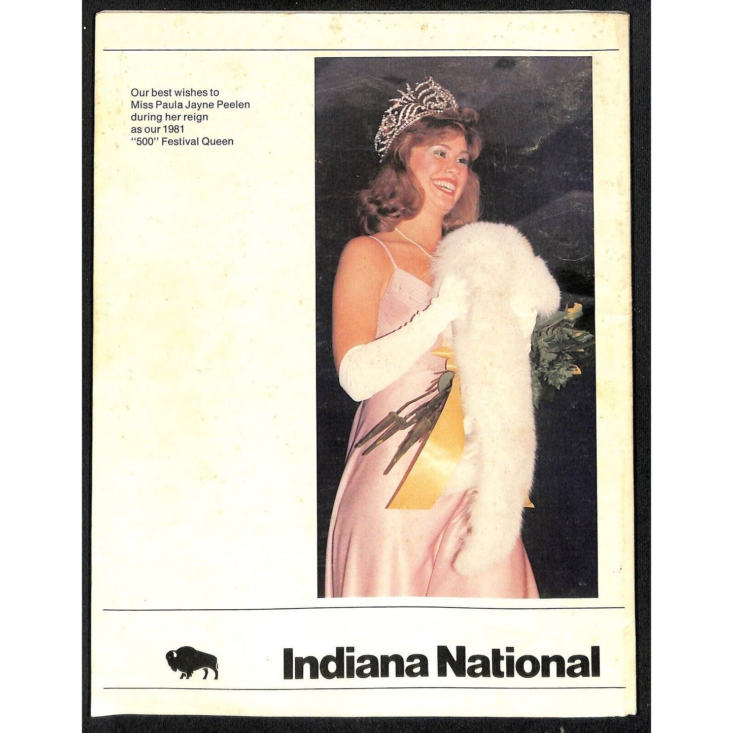1981 "500" Festival Program +142pp - Indianapolis INDY 500 Many Local Ads - VGC