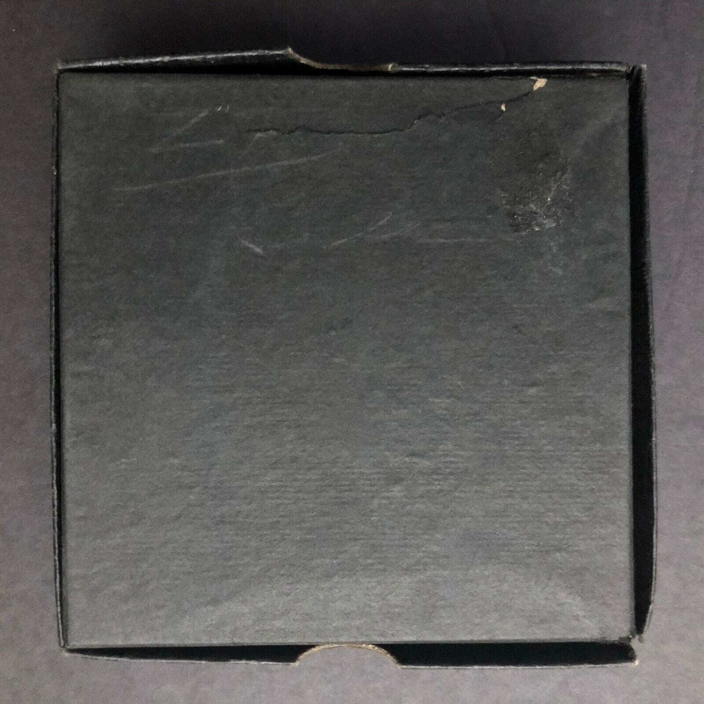 Vintage Empty Black Diamond Banjo String Box Faux Alligator? Texture + Gilt Text