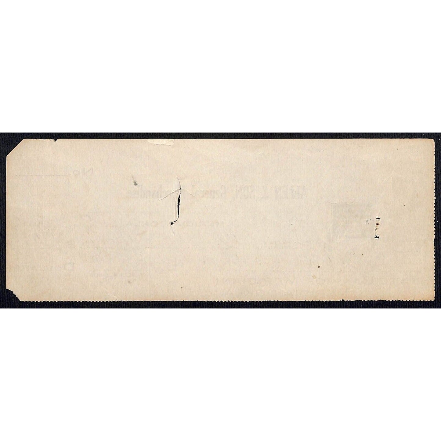 Meridian, OK 1911 Allen & Son General Merchandise Bank Check - Scarce