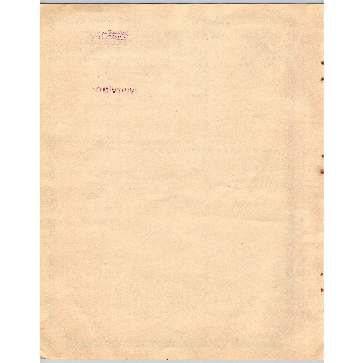 Opium / Narcotic Order Form - Original IRS Issued in Maryland c1922 V943046