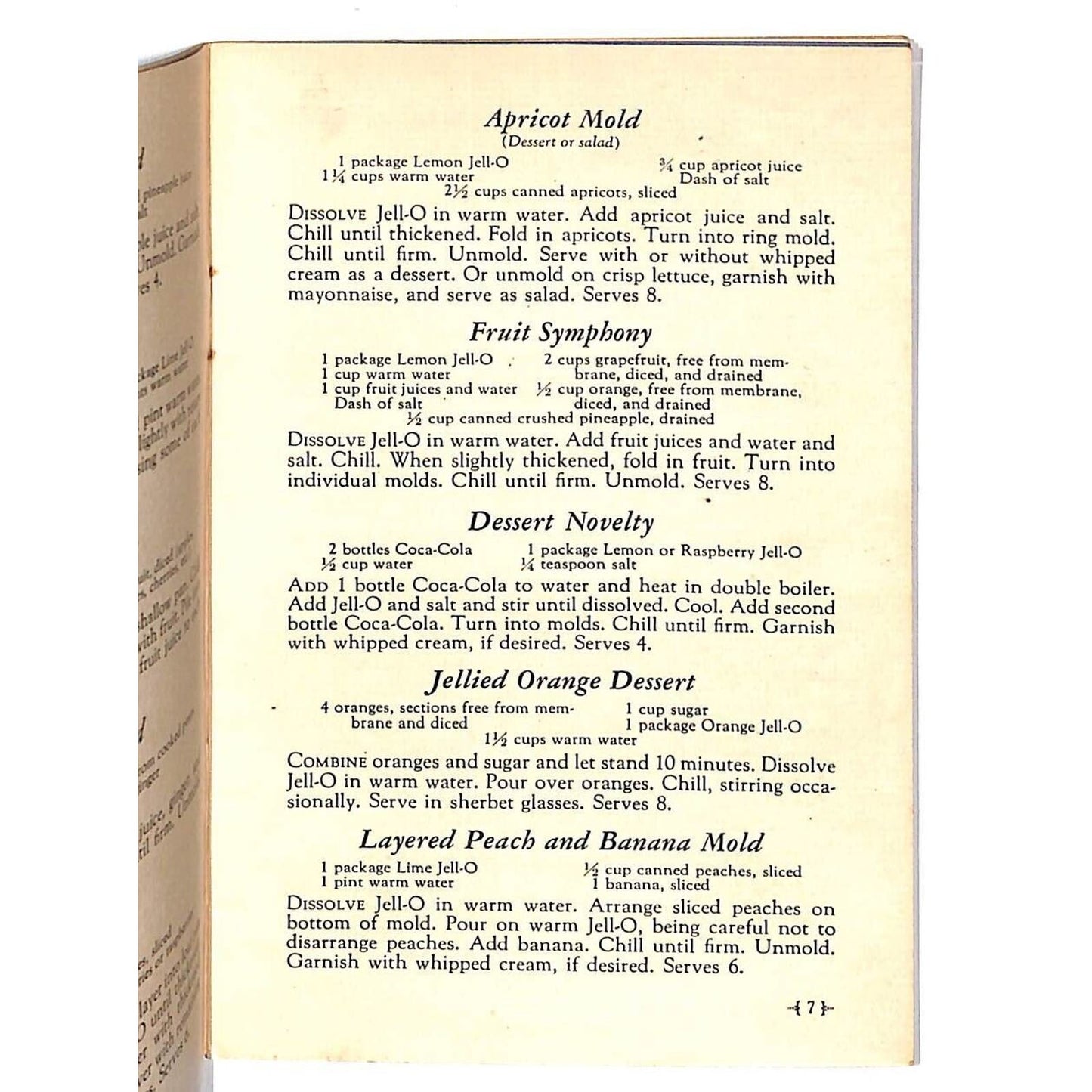 Jell-O Recipe Booklet "What Mrs. Dewey Did" 48 Fascinating New 1933 23pp.