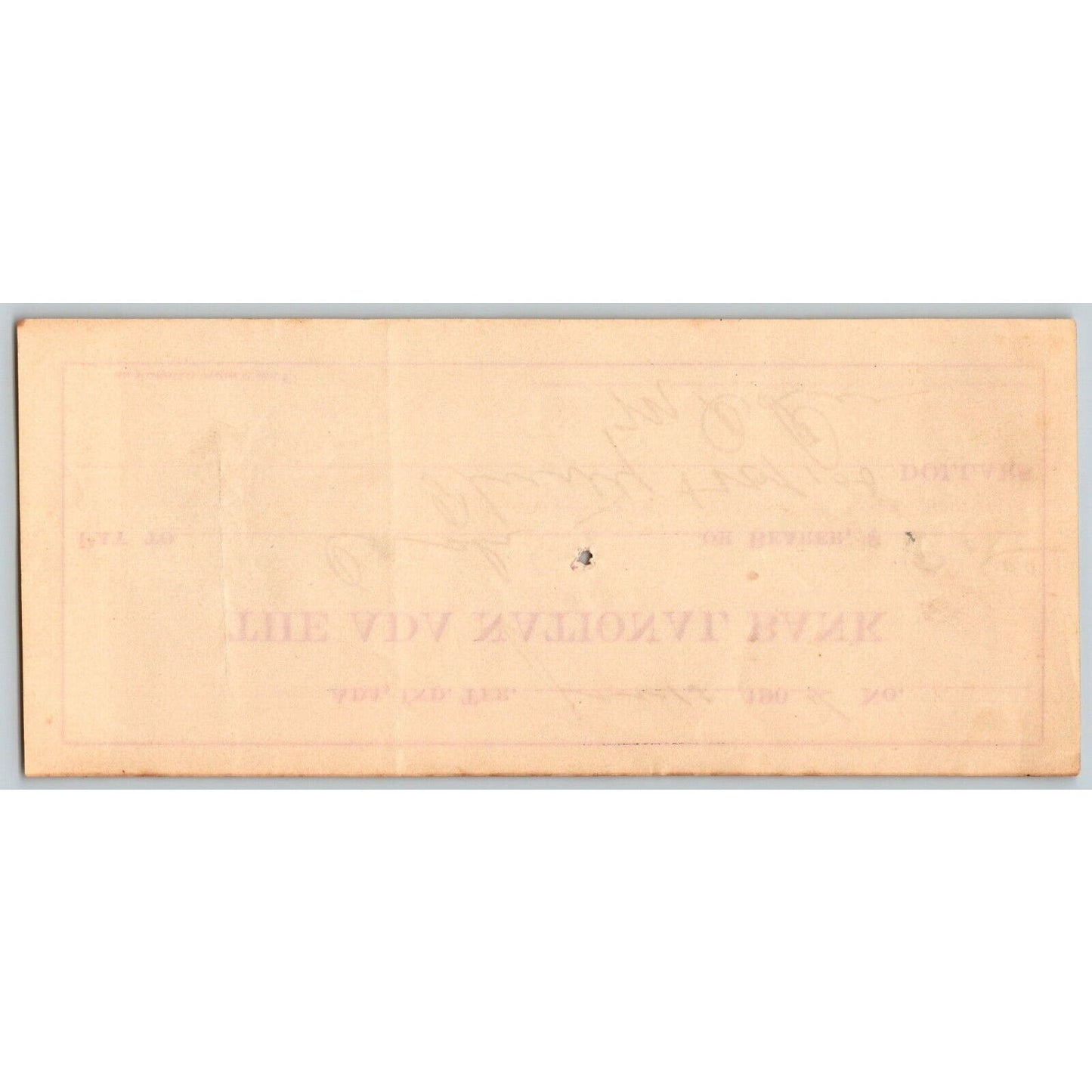 Ada, Oklahoma 1904 Indian Territory $30 Ada National Bank Check - Scarce
