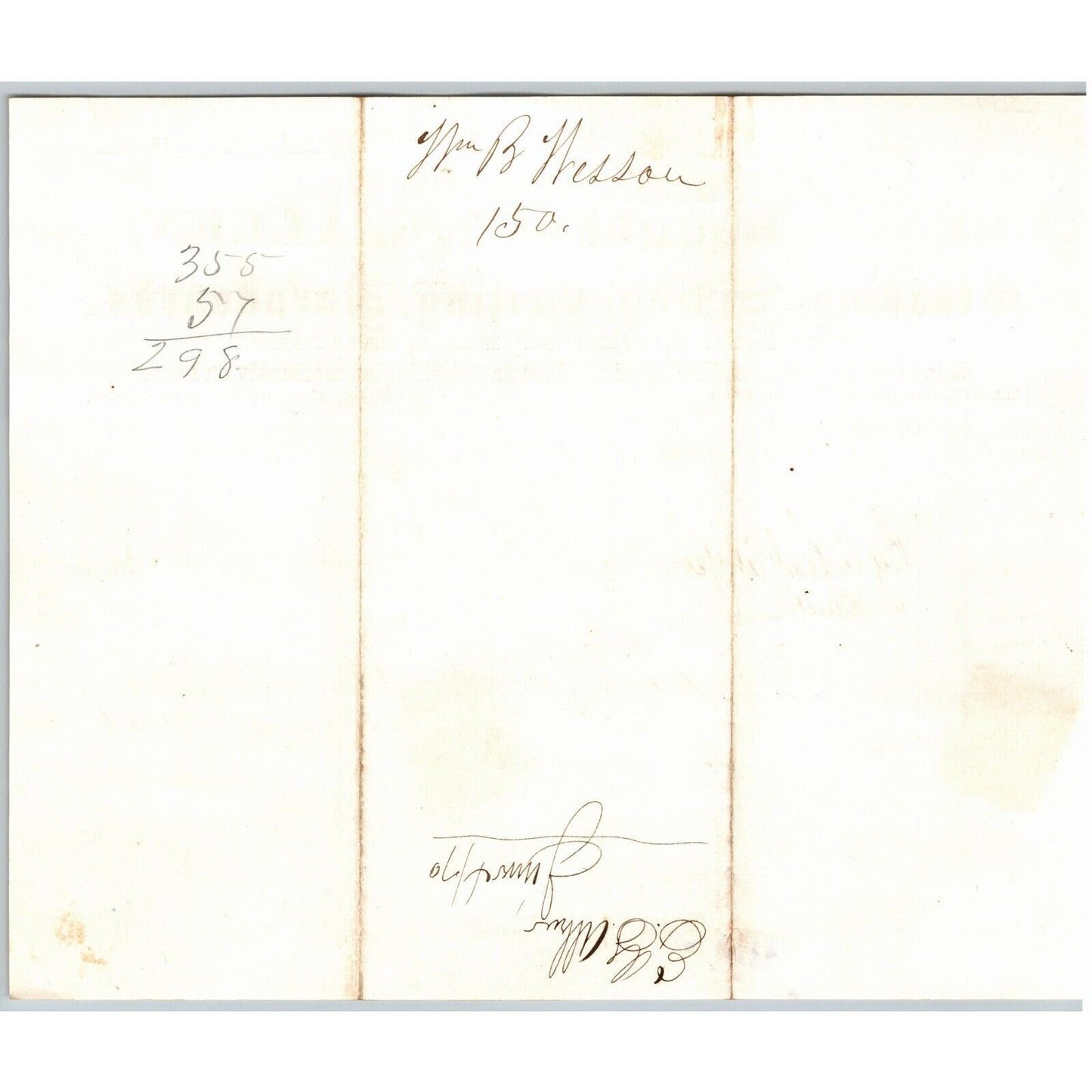 Detroit Letterhead - E.G. Allen Flooring Siding Barnboards 1870 w/ Rev Stamp