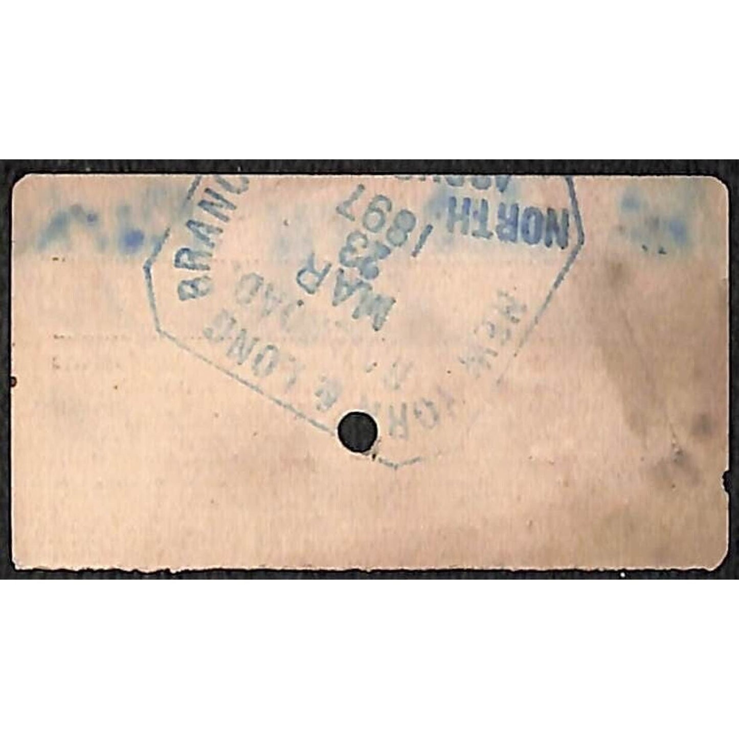 Union Transportation Railroad 1897 Ticket North Asbury Park Wrightstown, NJ #759