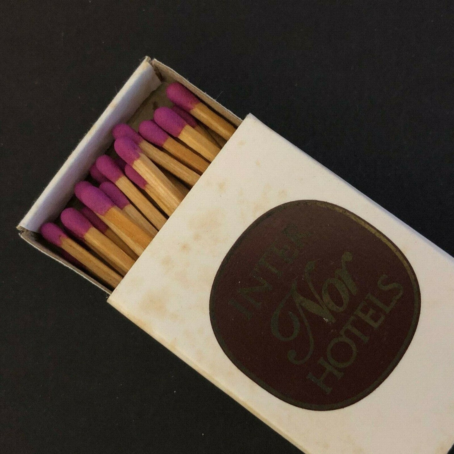 c1980's-90's Wooden Matchboxes / Matchbooks "Inter Nor Hotels" Oslo, Norway VGC