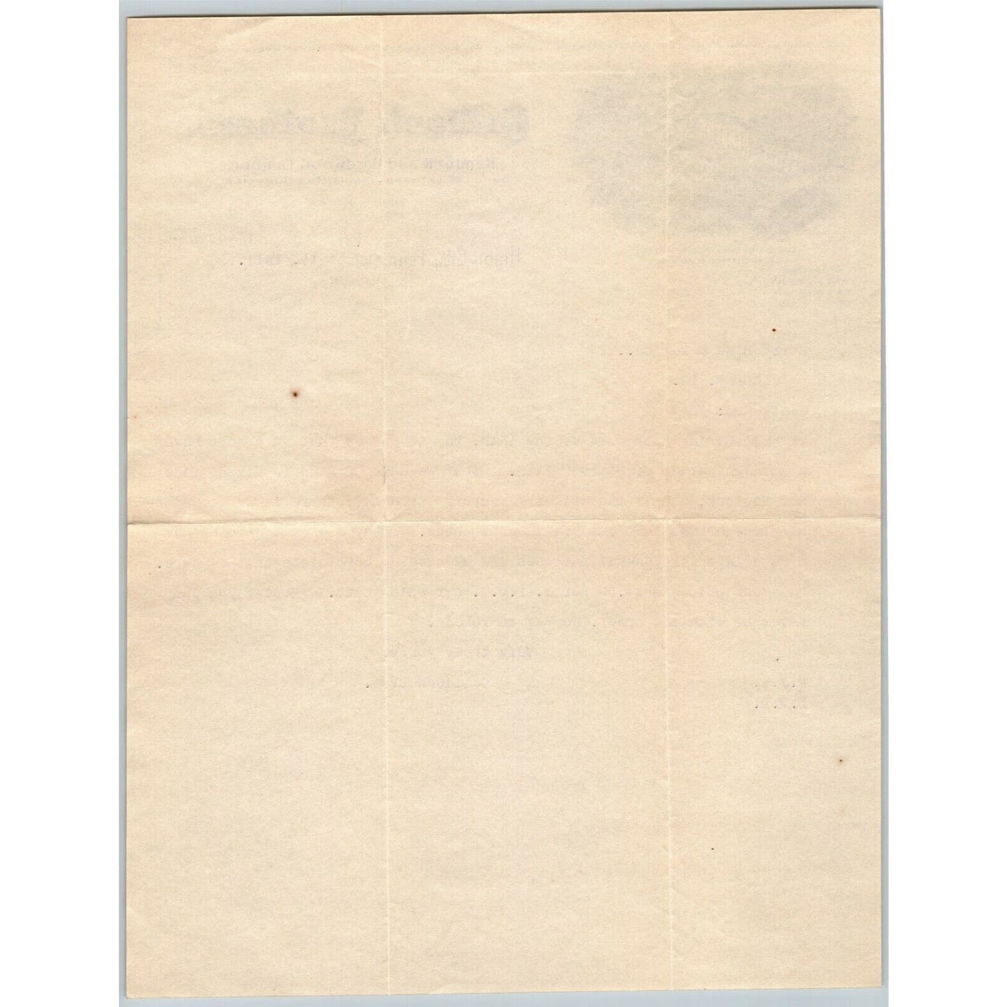 Calfisch Brothers 1911 Union City, Penn. Letterhead Hemlock and Hardwood Lumber