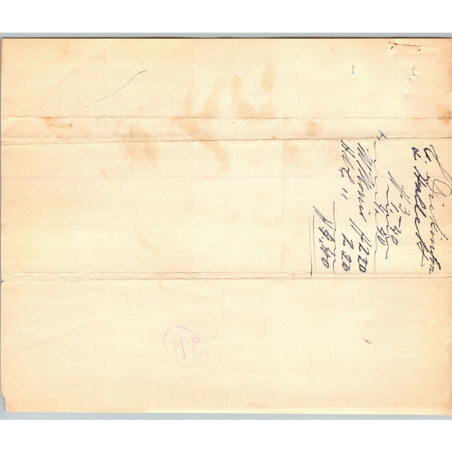 1891 Astoria, LIC, NY Letterhead Chas. Dickinson Dexter Livery Stables Horses