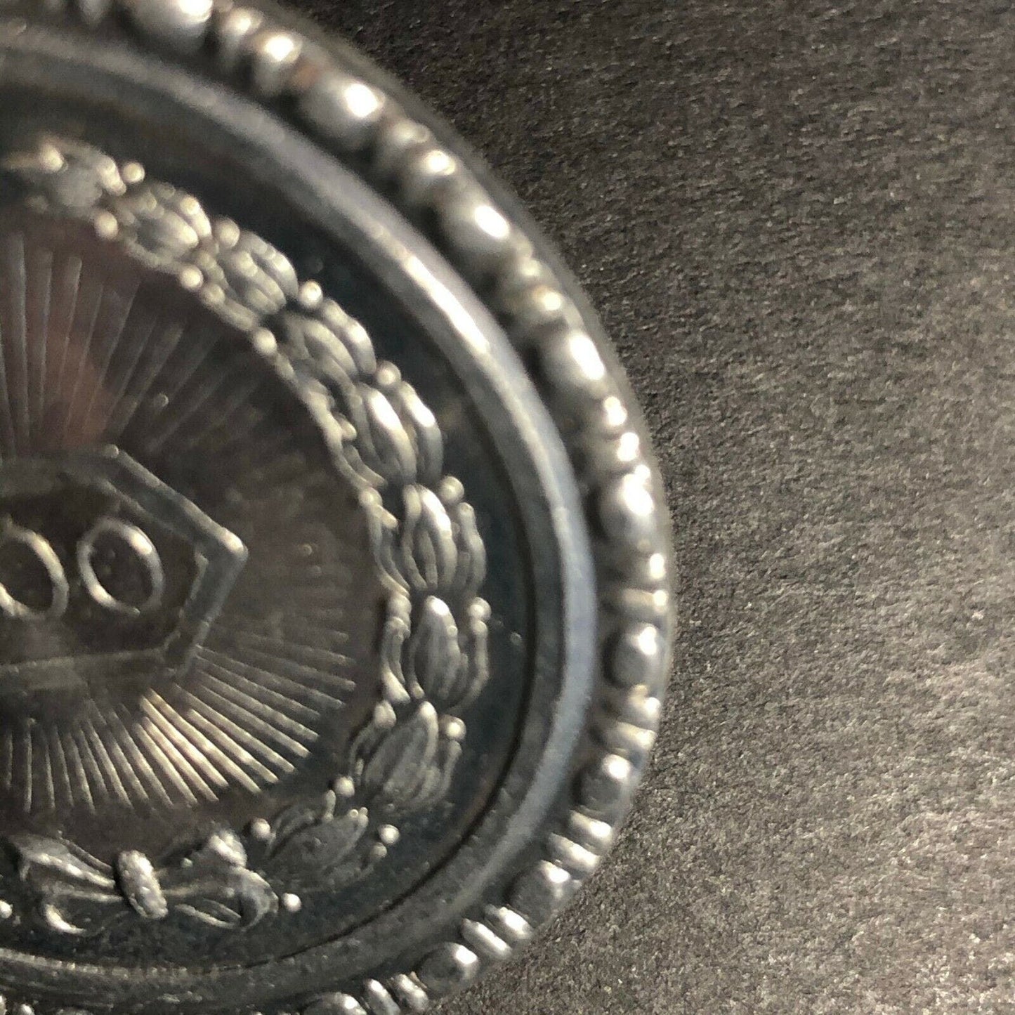 36mm Aluminum "$1" Radiant Eagle Crested Wreath Counter / Token - Fauver Coll.