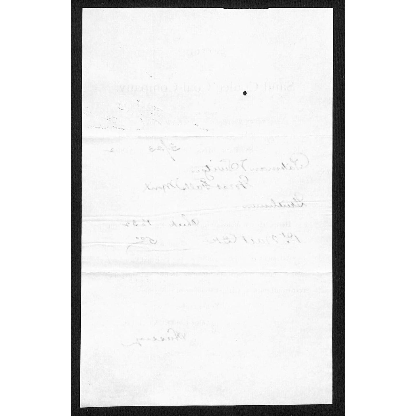 St. Paul, MN Sand Coulee Coal Company 1892 Bateman Switzer Statement Note Scarce