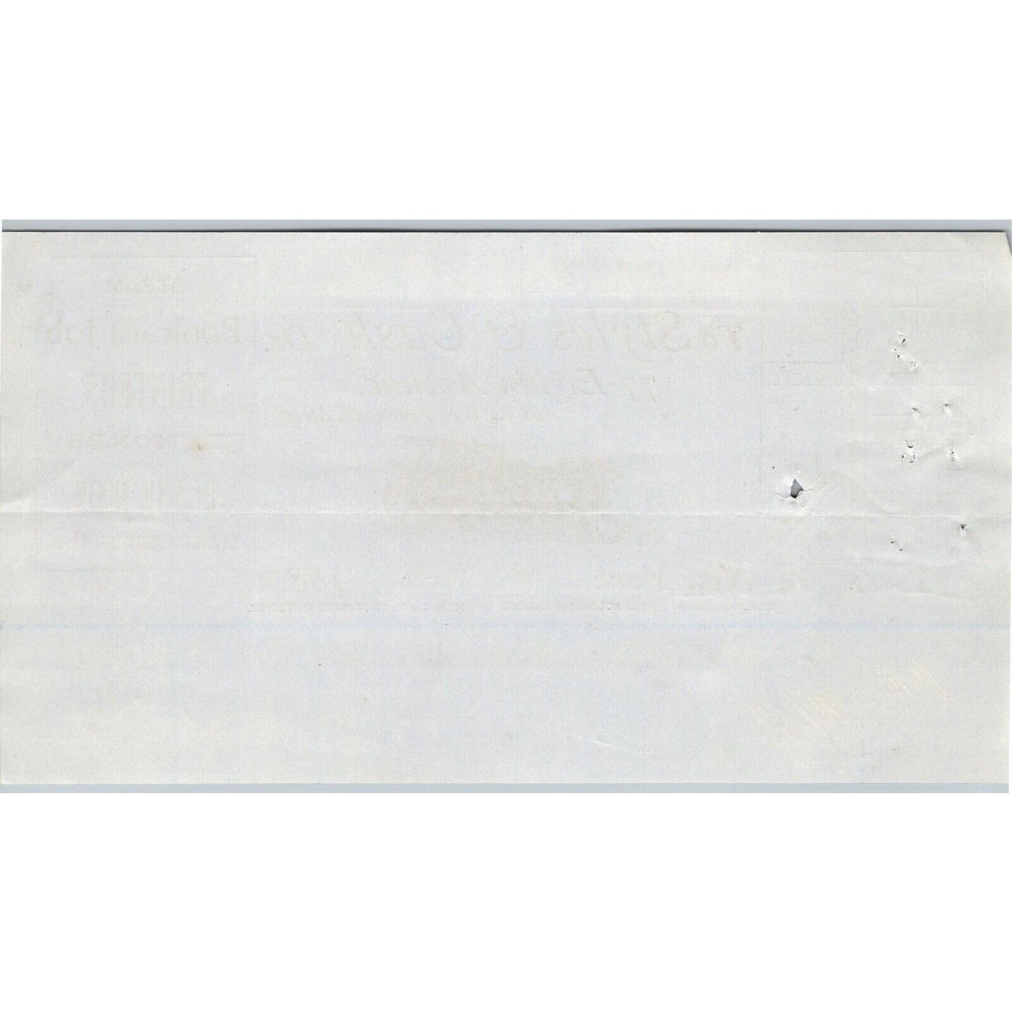 1887 Styles & Cash Book and Job Printers Billhead Letterhead 77 8th Ave NYC