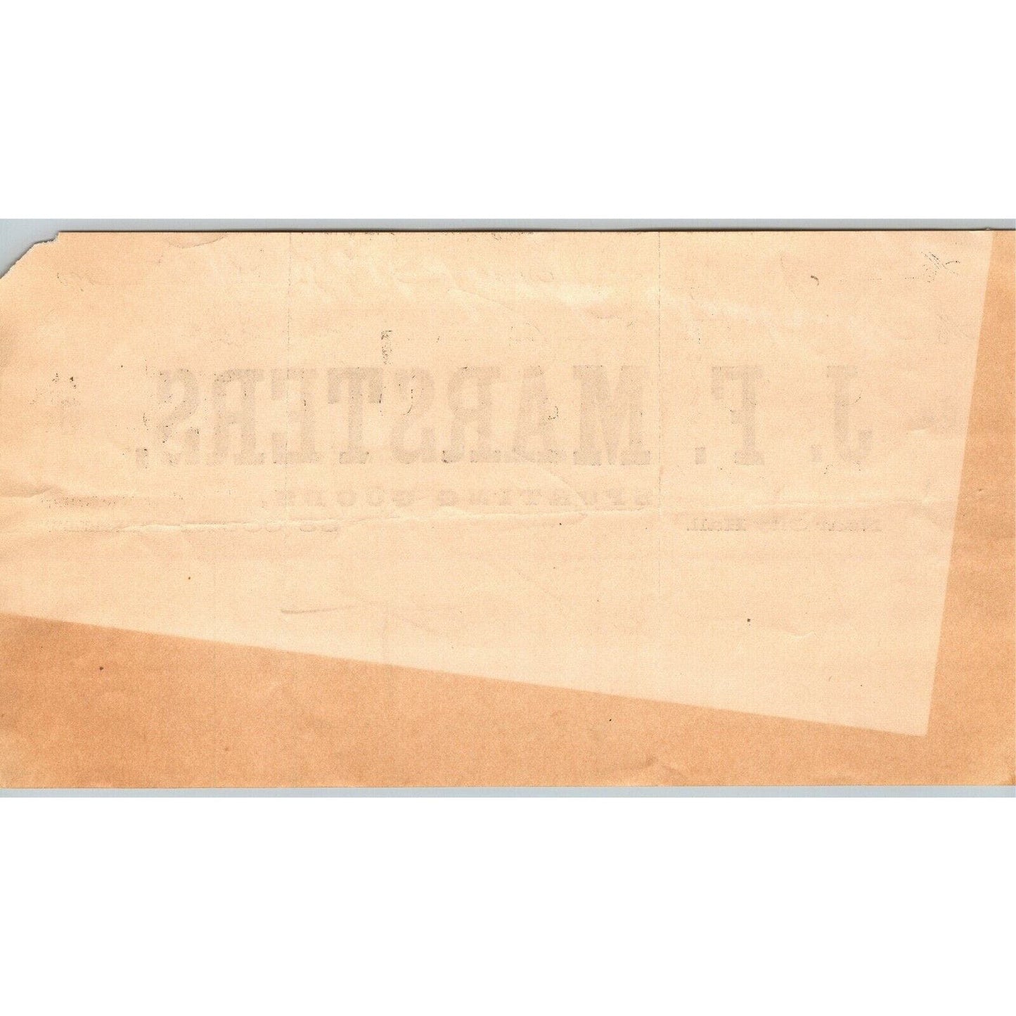 Brooklyn, NY 1901 Letterhead - J.F. Marsters Sporting Goods - Near City Hall