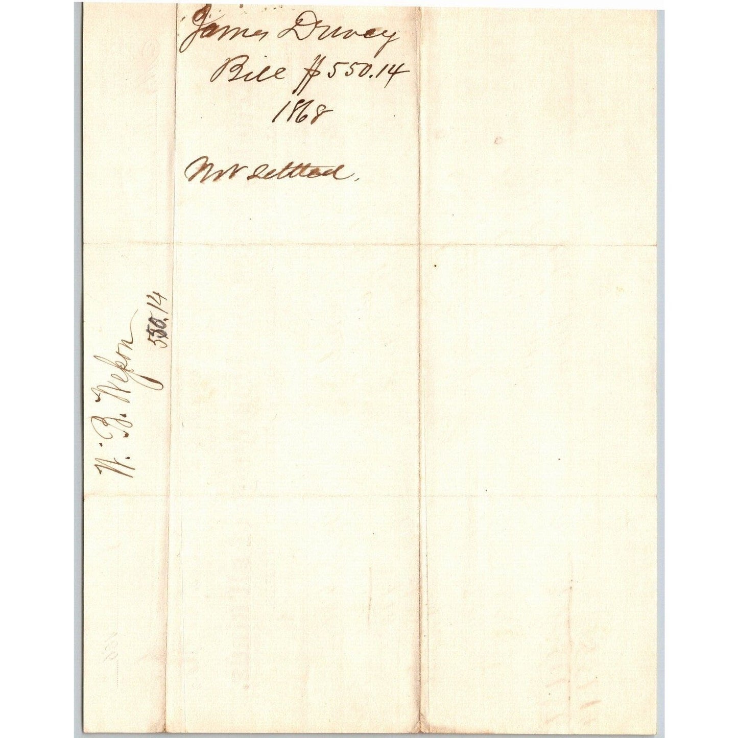 Detroit Letterhead Dewey & Brady Trunks Boxes Mouldings of All Kinds" - 1867