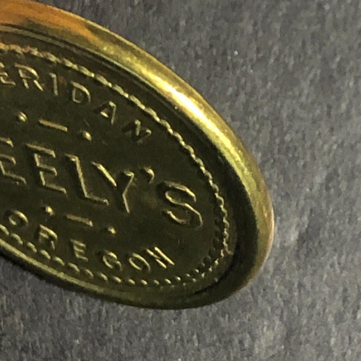 Neely's Sheridan Oregon Brass G/F 5c Trade Token 22.24mm