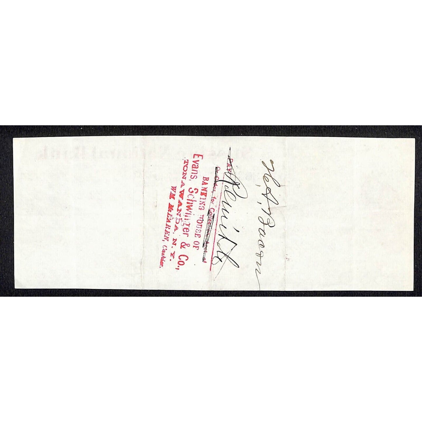 Pine Plains, NY Dutchess County Stissing National Bank Check $7.50 1882