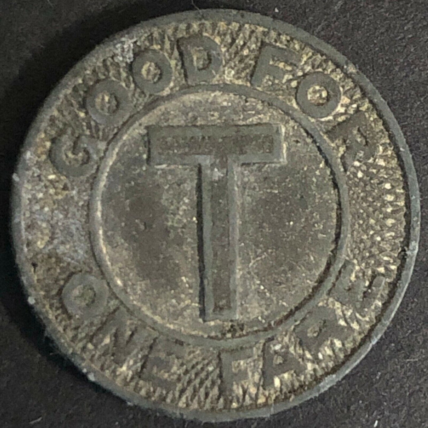 Vintage 16mm Tacoma Washington Good For One Fare Brass Token